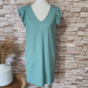 Betsey's Boutique Shop Teal V-Neck Dress